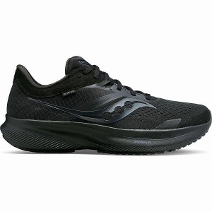 Men's Saucony Ride 16 Running Shoes Black | YNAQELD-91