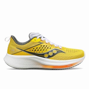 Men's Saucony Ride 17 Running Shoes Yellow | KQGJLXS-18