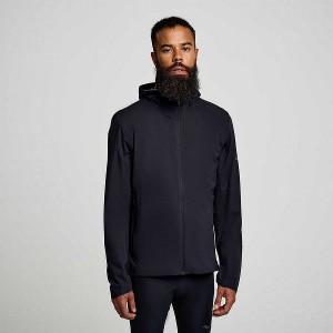 Men's Saucony Runshield Jackets Black | UFJWZDT-50