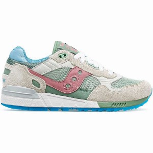 Men's Saucony Shadow 5000 Blue-Footed Booby Sneakers White / Multicolor | KNXUGEM-36