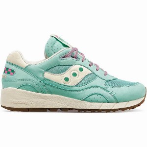 Men's Saucony Shadow 6000 Earth Citizen Sneakers Light Turquoise / White | GSRLVDN-63