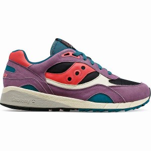 Men's Saucony Shadow 6000 Midnight Swimming Sneakers Purple / Black | HSGJIMC-48