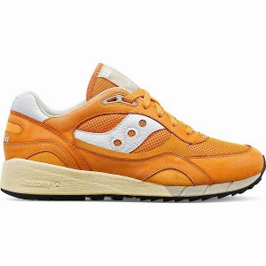 Men's Saucony Shadow 6000 Premium Sneakers Orange / White | TQAUYGI-46