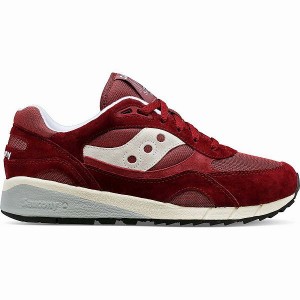 Men's Saucony Shadow 6000 Sneakers Burgundy | RMSZWVJ-23