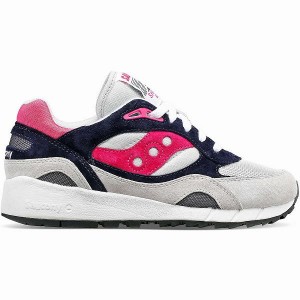 Men's Saucony Shadow 6000 Sneakers Grey / Pink | EFWOSUM-17