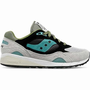 Men's Saucony Shadow 6000 Sneakers Grey / Green / Black | PROFADK-68