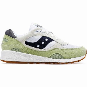 Men's Saucony Shadow 6000 Sneakers White / Mint / Navy | KRJMYBH-06