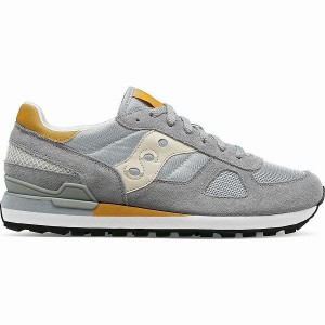 Men's Saucony Shadow Original Sneakers Grey / Brown | VXLDYMR-28