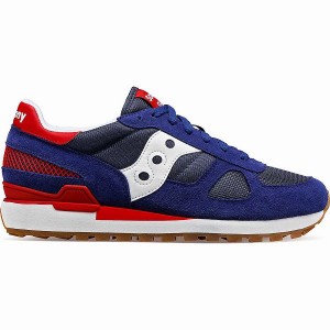 Men's Saucony Shadow Original Sneakers Navy / Red | ORJANUP-90