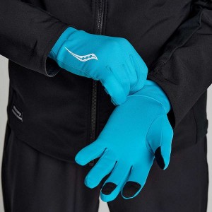 Men's Saucony Solstice Gloves Blue | WBFIZTP-32