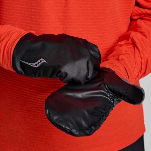 Men's Saucony Solstice Mitt Gloves Black | ECUBRLO-62