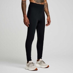 Men's Saucony Solstice Tight Black | PAOFLZS-59