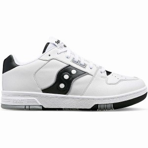 Men's Saucony Spot-Bilt™ Sonic Low Sneakers White / Black | LWGVUSZ-08