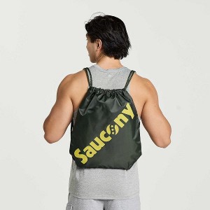 Men's Saucony String Bags Dark Green | VIEWCDT-72