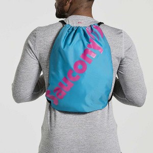 Men's Saucony String Bags Turquoise | OIYEPNV-67