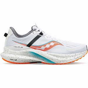 Men's Saucony Tempus Running Shoes White | CTGZHWS-80