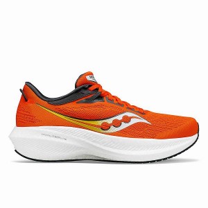 Men's Saucony Triumph 21 Running Shoes Grey | IOHUXDJ-08