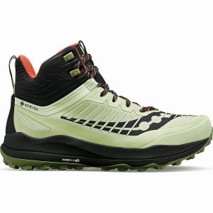 Men's Saucony Ultra Ridge GTX Running Shoes Green / Black | YUZLSDV-38