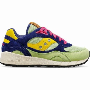 Men's Saucony VEGVISIR Shadow 6000 Sneakers Mint / Purple | UFWBSCP-05