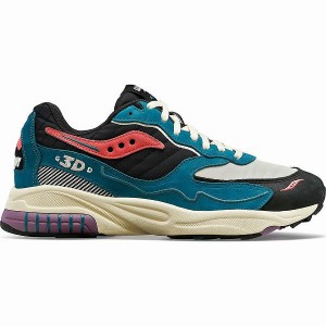 Women's Saucony 3D Grid Hurricane Midnight Swimming Sneakers Green / Black | ZSTBXLF-78