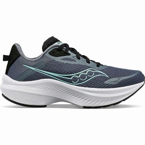 Women's Saucony Axon 3 Running Shoes Grey / Black | KNIGPFD-06