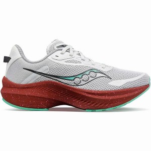 Women's Saucony Axon 3 Running Shoes White / Red | GBZSNFH-27