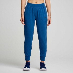 Women's Saucony Boston Pants Indigo | AVGQXTR-59