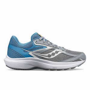 Women's Saucony Cohesion 17 Running Shoes Grey / Blue | FAGDZBC-46