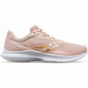 Women's Saucony Convergence Running Shoes Coral / Gold | TENAMIJ-37