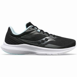 Women's Saucony Convergence Walking Shoes Black / Light Turquoise | COYHXML-05