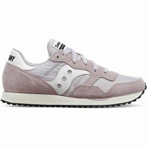 Women's Saucony DXN Trainer Sneakers Grey / White | YVCDHWN-89