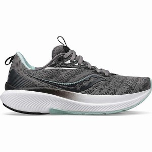 Women's Saucony Echelon 9 Running Shoes Grey | GAKNWBU-01