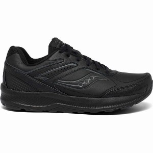 Women's Saucony Echelon Walker 3 Walking Shoes Black | PVQYSHL-19