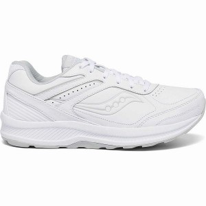 Women's Saucony Echelon Walker 3 Wide Walking Shoes White | DPUKVOJ-26