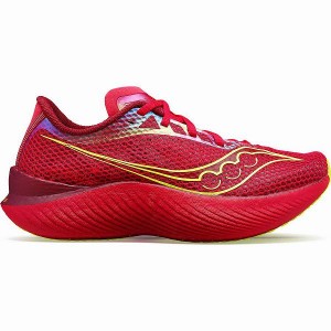 Women's Saucony Endorphin Pro 3 Running Shoes Red / Rose | UTHKPLE-59