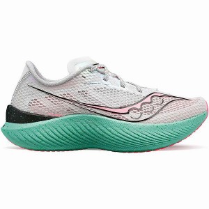 Women's Saucony Endorphin Pro 3 Running Shoes White / Pink | ITBZLHO-18