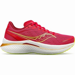 Women's Saucony Endorphin Speed 3 Running Shoes Red / Rose | IVGPAMY-48