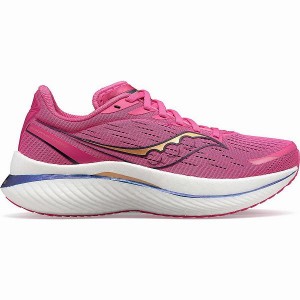 Women's Saucony Endorphin Speed 3 Running Shoes Pink / Navy | BKYTERP-05