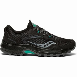 Women's Saucony Excursion TR15 Trail Running Shoes Black | OIBWDXQ-24