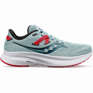 Women's Saucony Guide 16 Running Shoes Turquoise / Rose | AYBOQSJ-37