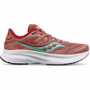 Women's Saucony Guide 16 Wide Running Shoes Orange / Turquoise | WNSZJUX-37