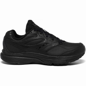 Women's Saucony Integrity Walker 3 Extra Wide Walking Shoes Black | MGWJUFH-43