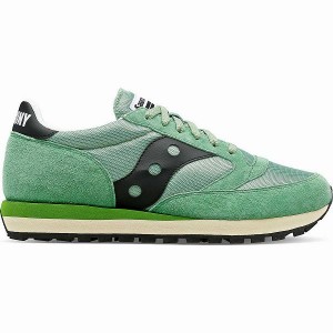 Women's Saucony Jazz 81 Sneakers Green / Black | DLHPXMQ-52