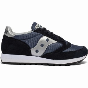 Women's Saucony Jazz 81 Sneakers Navy / Silver | DPFQEZU-14