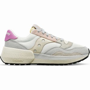 Women's Saucony Jazz NXT Sneakers White / Grey / Rose | ARVFTSZ-81