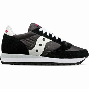 Women's Saucony Jazz Original Sneakers Black / White | TZKEPDH-68