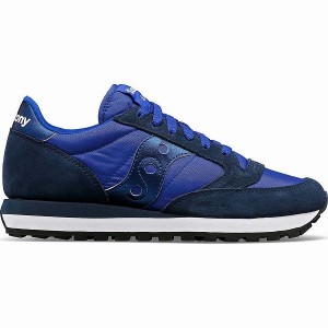 Women's Saucony Jazz Original Sneakers Navy | IOZWRLH-93