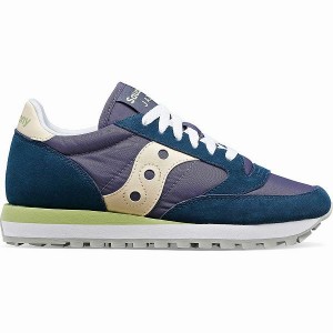 Women's Saucony Jazz Original Sneakers Navy / Cream | IKCYGJV-56