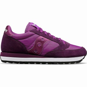 Women's Saucony Jazz Original Sneakers Purple | XVUKJDT-98