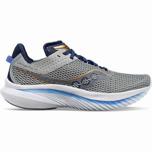 Women's Saucony Kinvara 14 Running Shoes Grey / Blue | RTLOXIQ-43